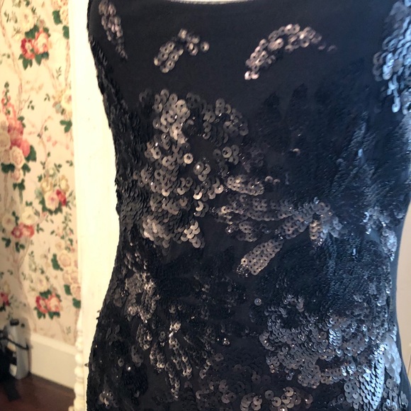 Black Sequin Dress.  Size Small - Picture 2 of 5